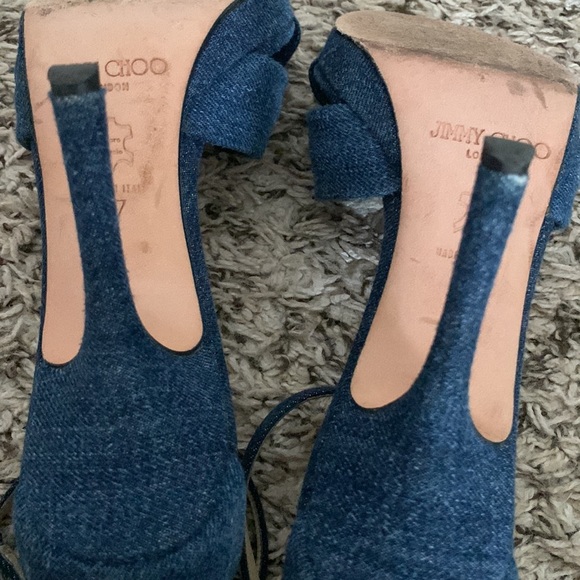 Jimmy Choo Denim Heels - Picture 6 of 7